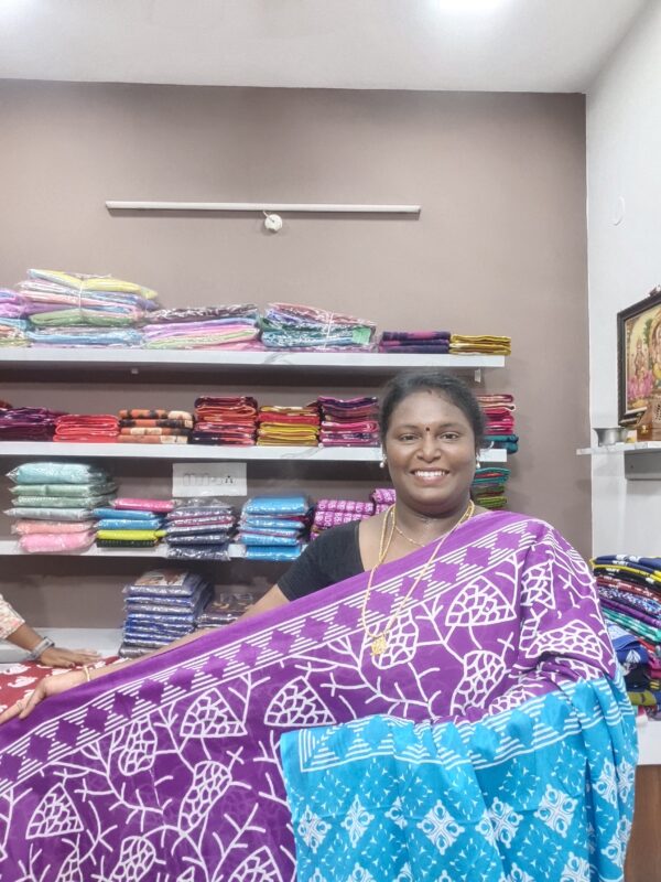 MulMul cotton sarees - Image 2