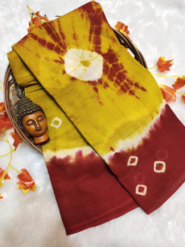 PURE MUL FINISH BANDINICOTTON SAREES